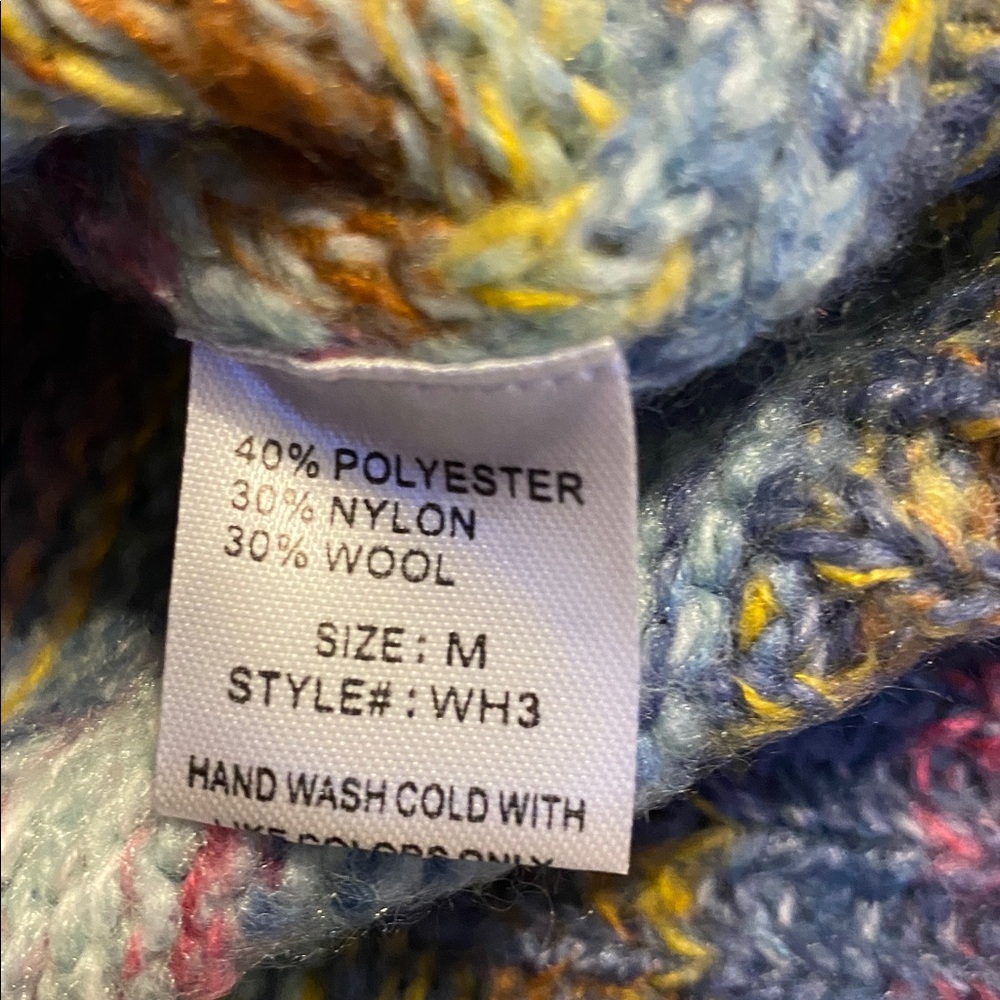 Woven Heart Multicolor Knit Sweater, new with tags.  Various sizes. - Picture 6 of 8